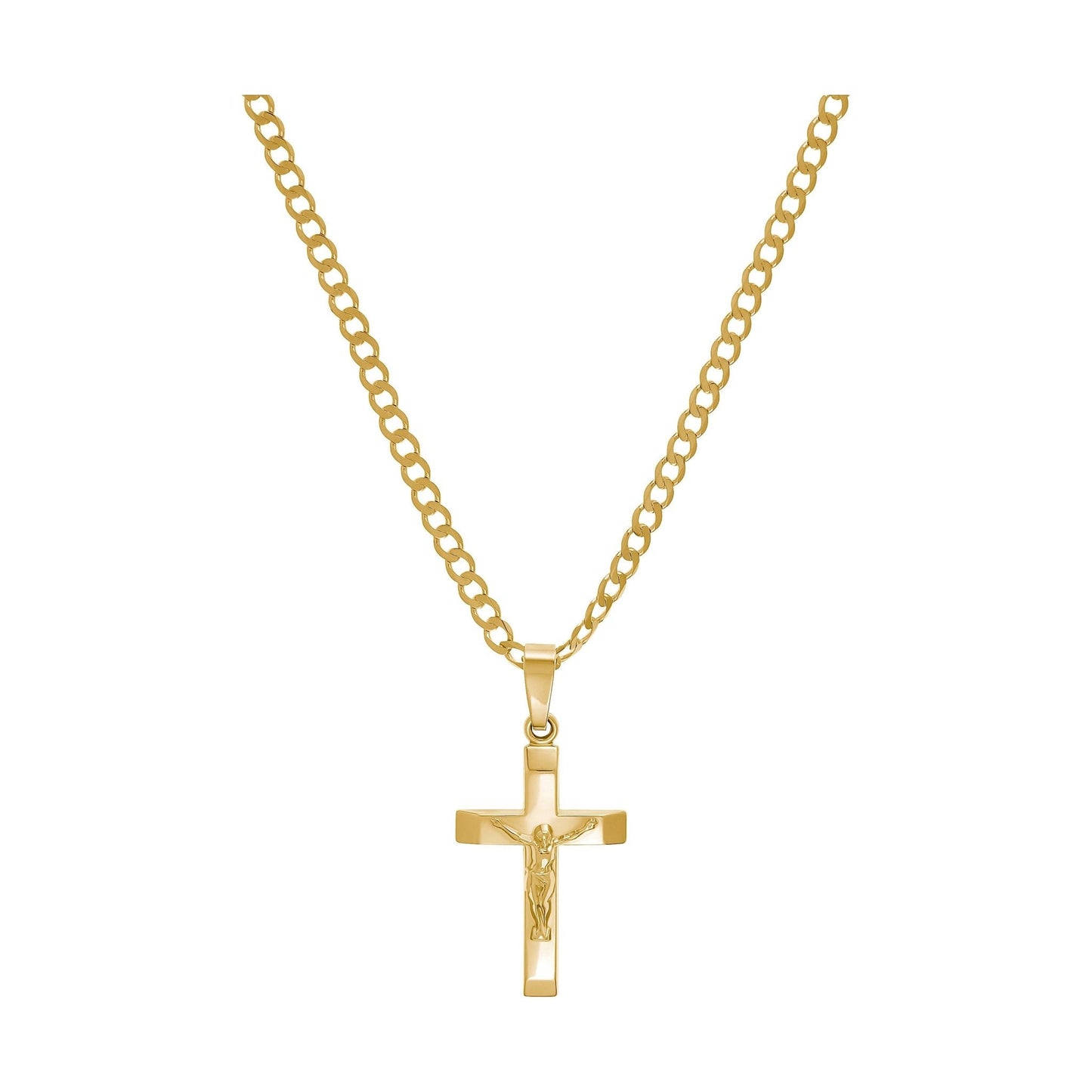 KRUIS KRUISBEELD KETTING 333 GOUD