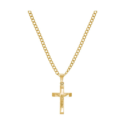 KRUIS KRUISBEELD KETTING 333 GOUD