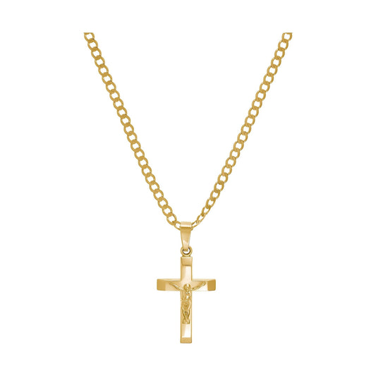 KRUIS KRUISBEELD KETTING 333 GOUD