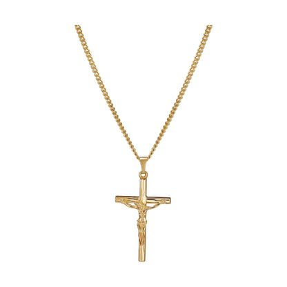 KRUIS KRUISBEELD KETTING 333 GOUD