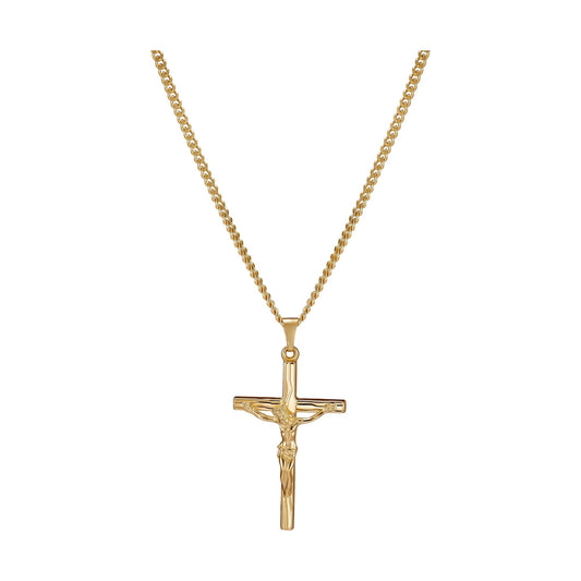 KRUIS KRUISBEELD KETTING 333 GOUD