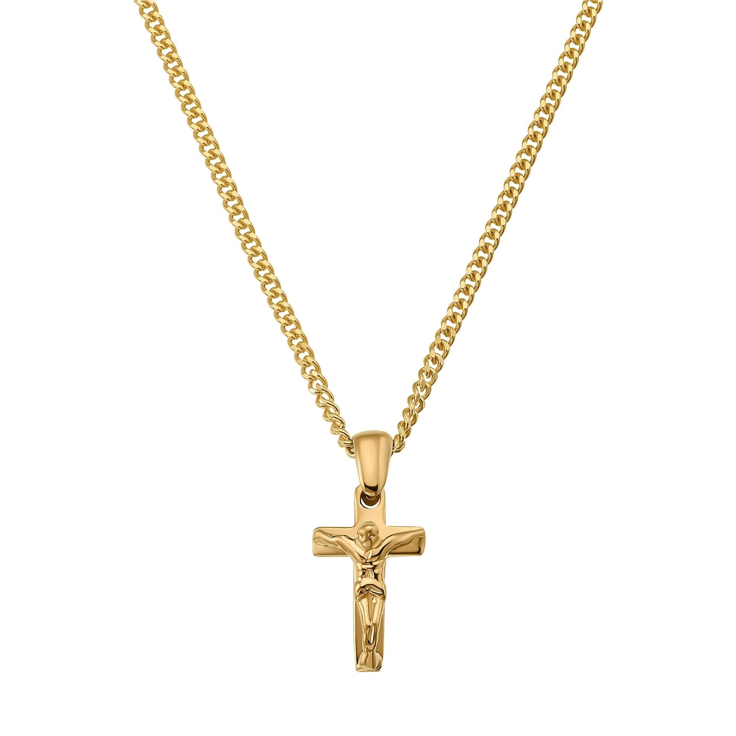 KRUIS KRUISBEELD COLLIER 585 GOUD