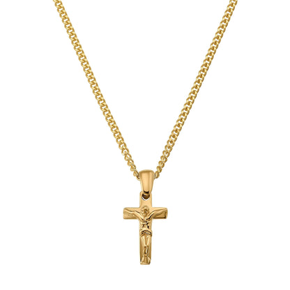 KRUIS KRUISBEELD COLLIER 585 GOUD