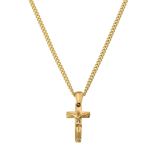 KRUIS KRUISBEELD COLLIER 585 GOUD