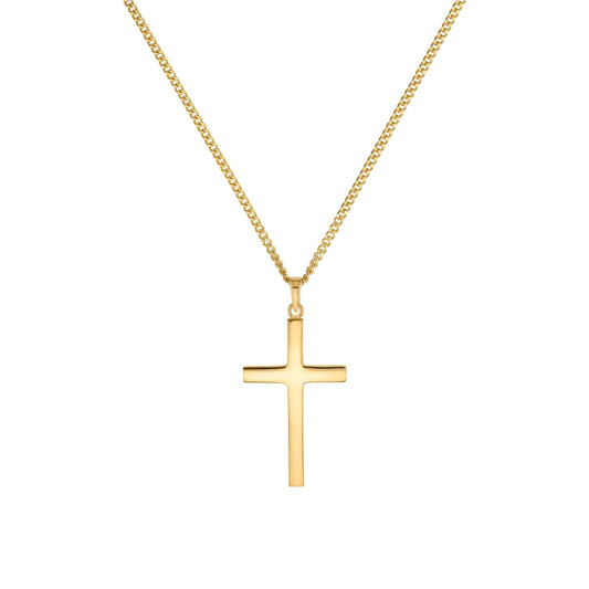 KRUIS MASSIEF COLLIER 585 GOUD