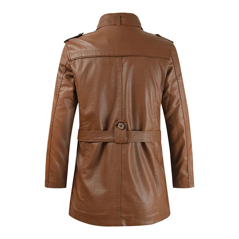 ANDRE™|GIACCA LUNGA ELEGANTE BIKER