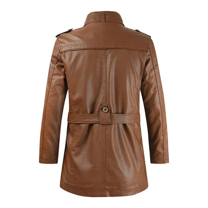 ANDRE™|GIACCA LUNGA ELEGANTE BIKER
