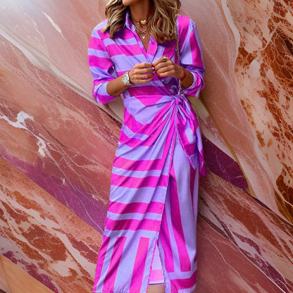 Ameline  | Jurk met Wikkelprint