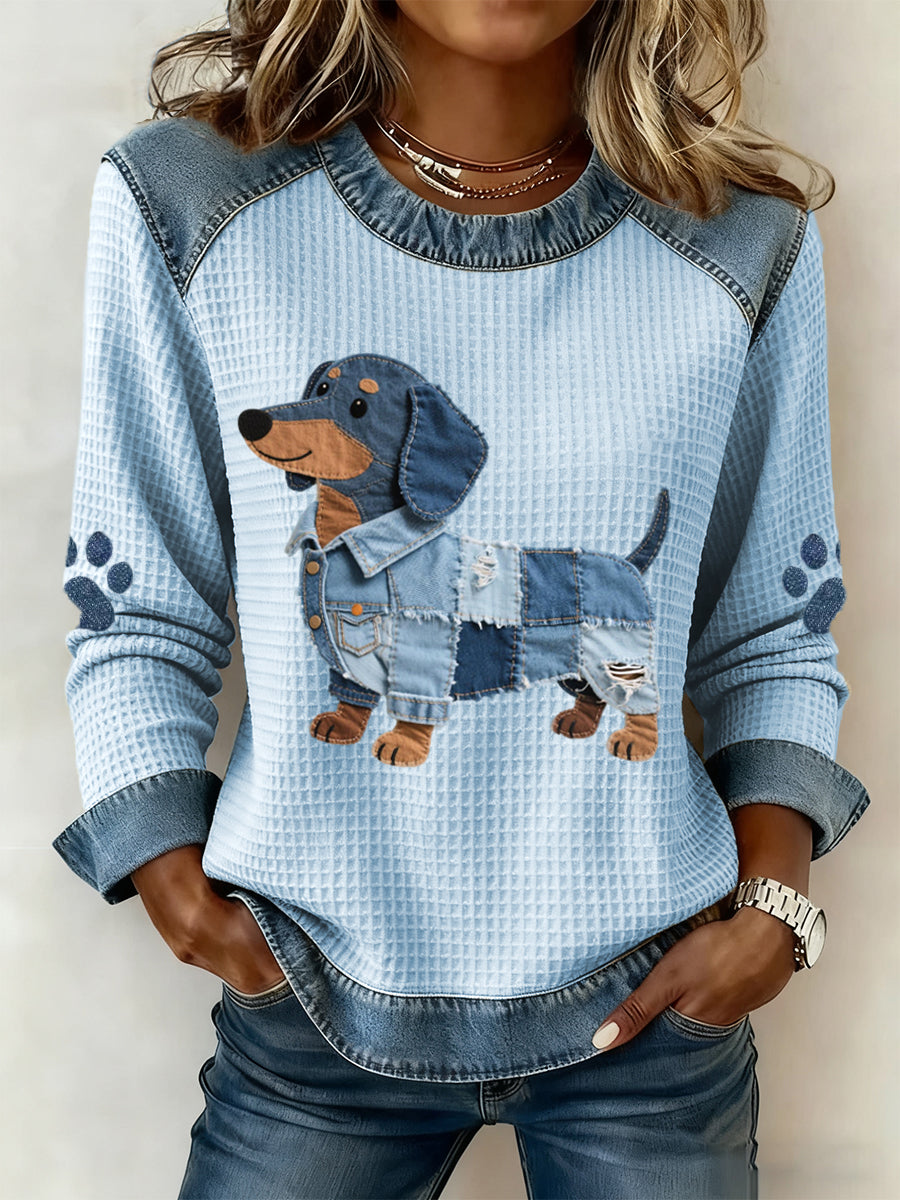 NURIA | Patchwork Blouse met Dagelijks Comfort en Unieke Stijl voor Elke Gelegenheid