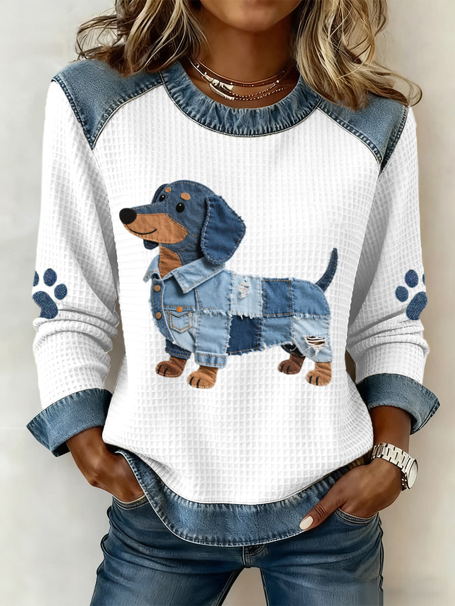 NURIA | Patchwork Blouse met Dagelijks Comfort en Unieke Stijl voor Elke Gelegenheid