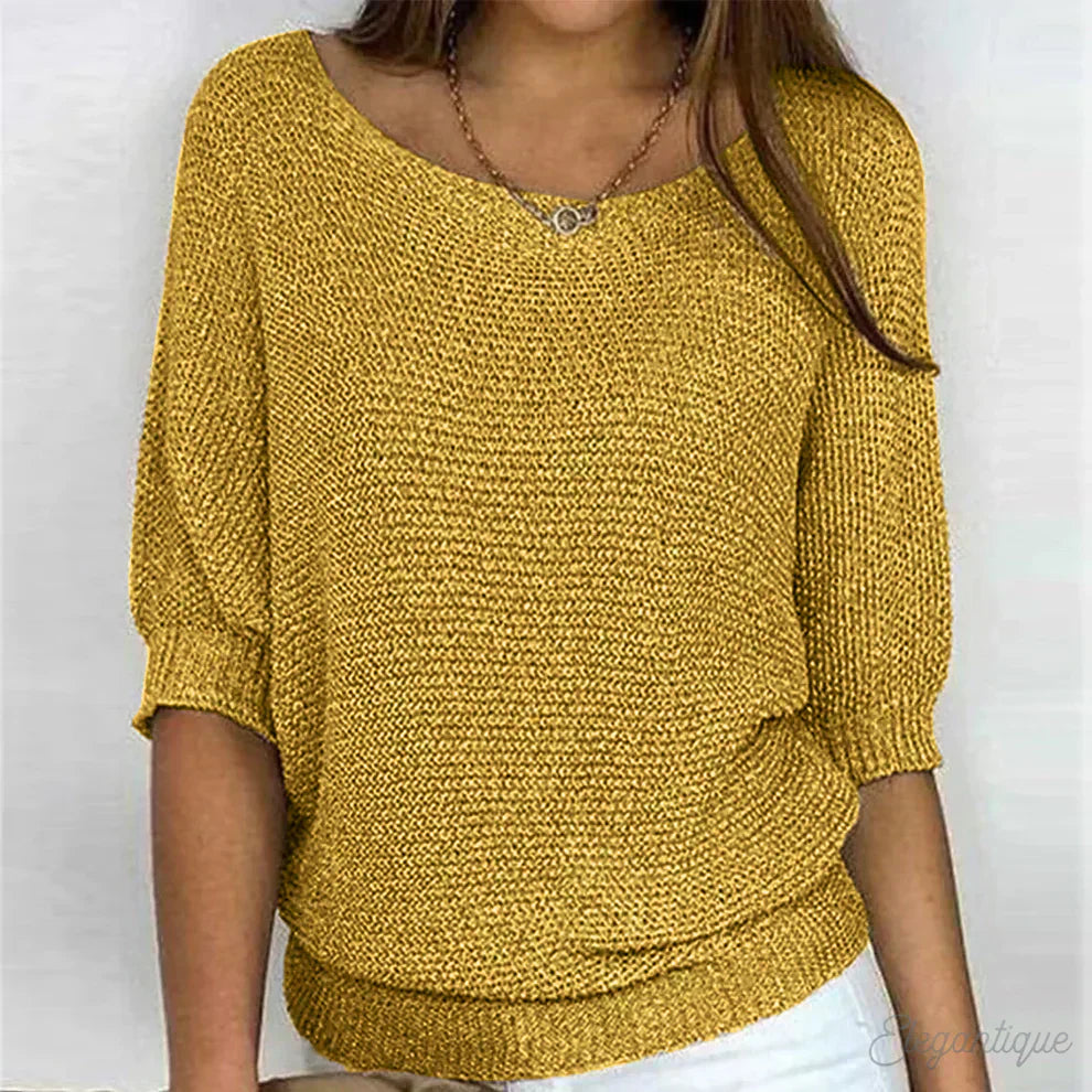 ARIANNA|TOP IN MAGLIA RILASSATO